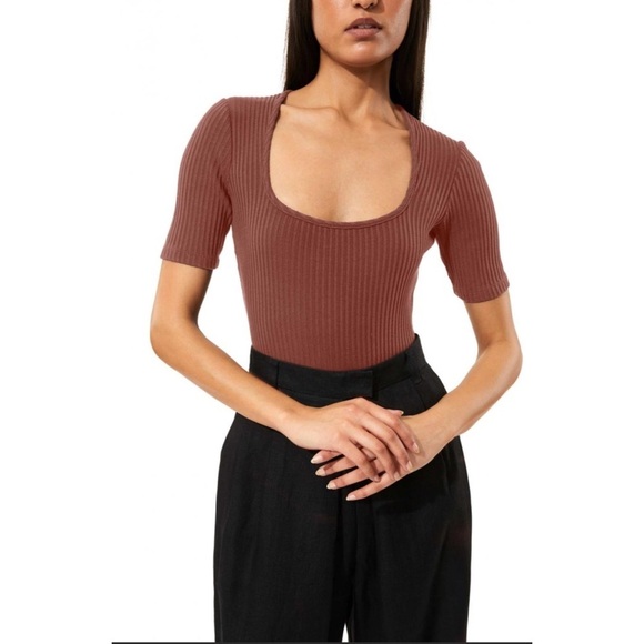 Mara Hoffman Arete Brown Bodysuit NWT - Picture 3 of 4